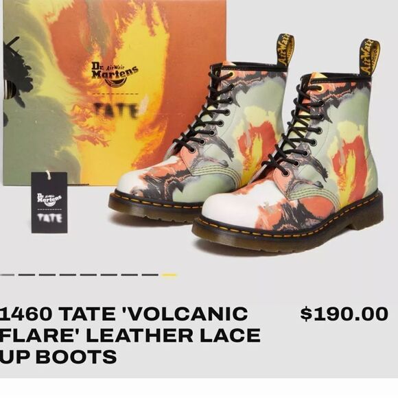 DR MARTENS TATE VOLCANIC FLARE LACE UP BOOTS IN 9 Ladies NWT - Picture 7 of 11